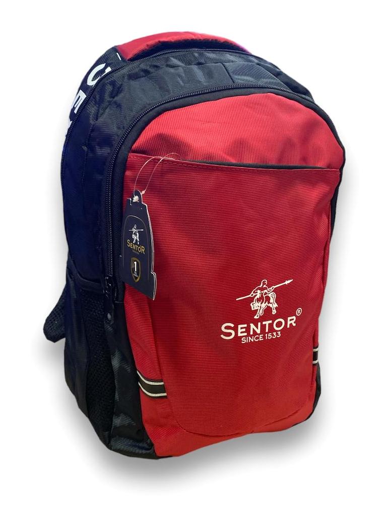Sentor 3 Gözlü Kırmızı Lise-Üniversite Unisex Sırt Çantası