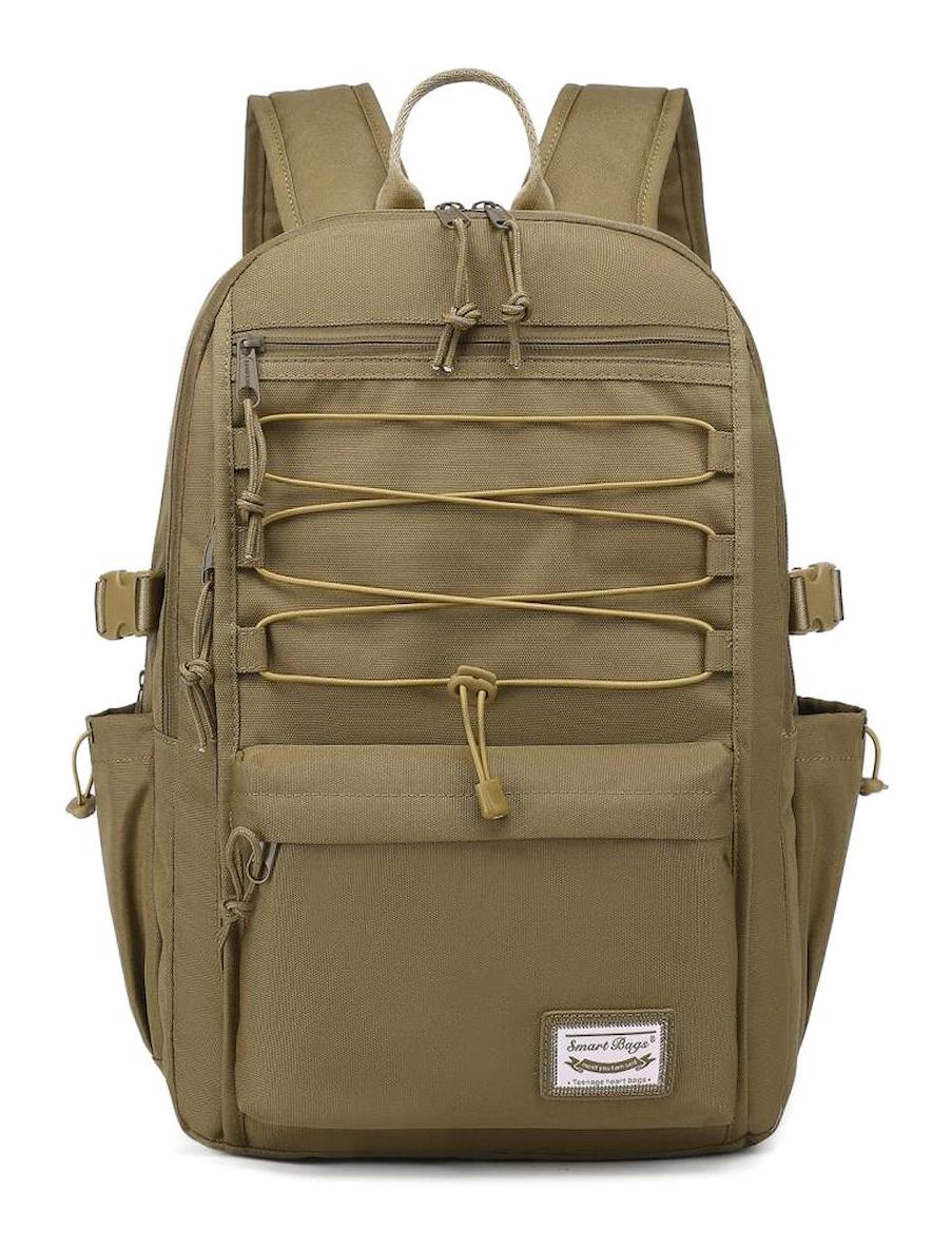 Smart Bags 3156 Çok Gözlü Kahverengi Lise-Üniversite Unisex Sırt Çantası