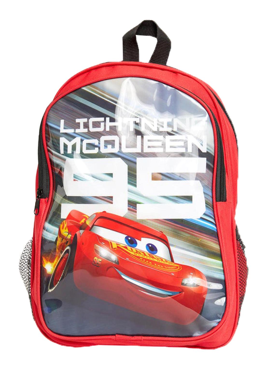 Bagorama Şimşek Mcqueen Cars 4 Gözlü Kırmızı İlkokul Erkek Çocuk Sırt Çantası