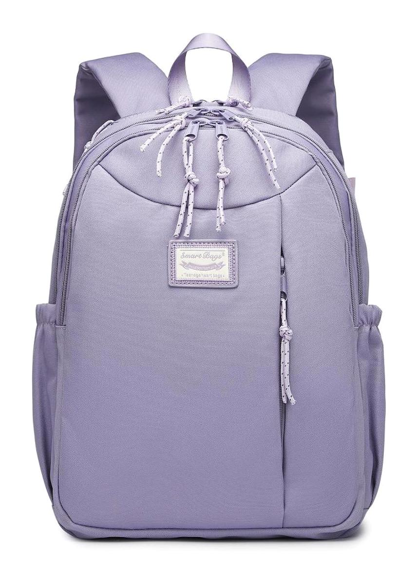 Smart Bags 3200 Çok Gözlü Lila Lise-Üniversite Kız Çocuk Sırt Çantası
