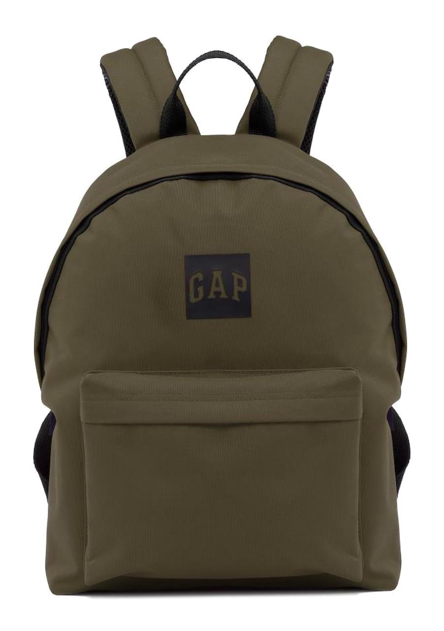 Gap 2 Gözlü Haki Lise-Üniversite Unisex Sırt Çantası