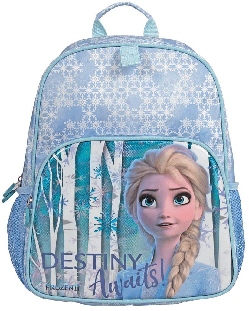 Frocx 5107 Elsa Frozen Su Geçirmez 2 Gözlü Mavi İlkokul Kız Çocuk Sırt Çantası