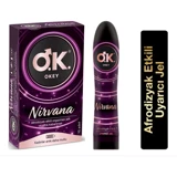 Okey Nirvana Tırtıklı Prezervatif 10'lu+Okey Nirvana Uyarıcı Jel