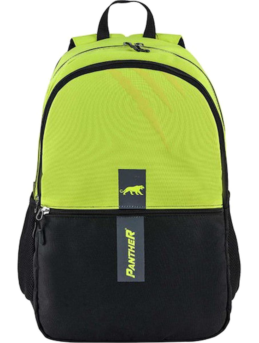 Panther PT--5859 3 Gözlü Sarı Lise-Üniversite Unisex Sırt Çantası