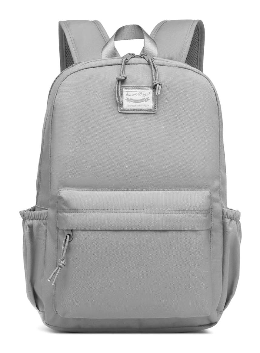Smart Bags 3157 Çok Gözlü Gri Lise-Üniversite Unisex Sırt Çantası