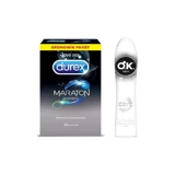 Durex Maraton Geciktiricili Prezervatif 20'li+Okey Zero Kayganlaştırıcı 50 ml