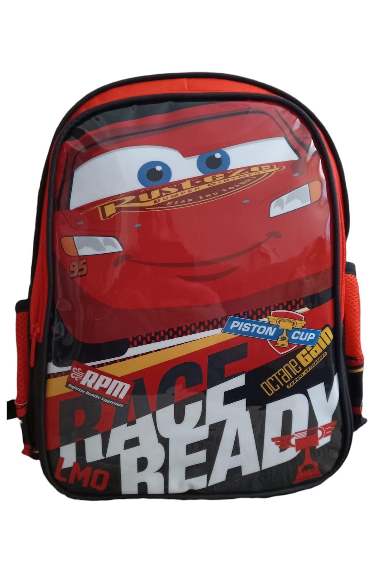 Frocx 42232 Şimşek Mcqueen Cars 3 Gözlü Kırmızı İlkokul Erkek Çocuk Sırt Çantası
