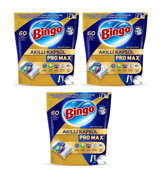 Bingo Akıllı Kapsül Pro Max Tablet Bulaşık Makinesi Deterjanı 3 x 60 Adet