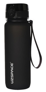 Uzspace Siyah Plastik Matara 800 ml