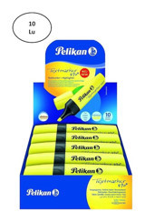 Pelikan 10'lu Neon Sarı Kesik Uçlu Fosforlu Kalem Seti