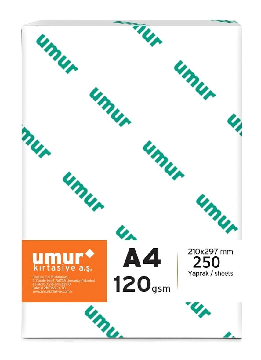 Umur A4 120 gr 250 Yaprak 1 Top Beyaz Fotokopi Kağıdı