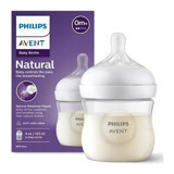 Philips Avent Natural Response Plastik Gaz Yapmayan Antikolik Yenidoğan Yavaş Akışlı 0+ Ay Şeffaf Yuvarlak Uçlu Biberon 125 ml