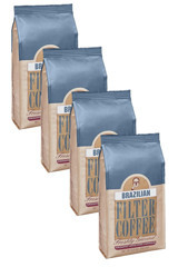 Mehmet Efendi Sade Brezilya Arabica Öğütülmüş Filtre Kahve 4x250 gr