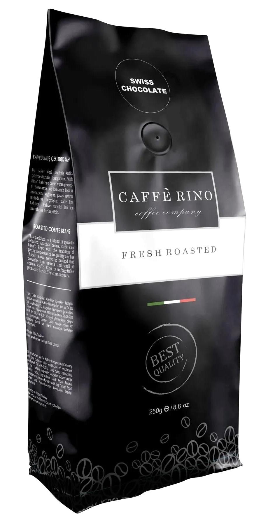 Caffe Rino İsviçre Çikolatası Aromalı Arabica Öğütülmüş Filtre Kahve 250 gr