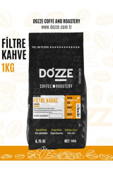 Dozze Sade Metal Filtre Arabica-Robusta Öğütülmüş Filtre Kahve 1 kg