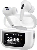 Schitec A88 Pro 5.0 Silikonlu Gürültü Önleyici Kablosuz Kulak İçi Bluetooth Kulaklık Beyaz