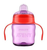 Philips Avent Eğitici Pipetli Akıtmaz Kulplu 6 Ay+ 200 ml Alıştırma Bardağı Pembe
