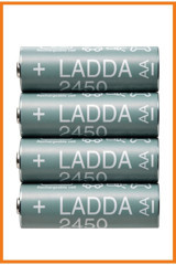 Alony Home Ladda 1.2 V 2450 mAh Ni-Mh AA / Kalem Şarjlı Pil 4'lü