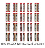 Toshiba R03KG 1.5 V AAA / İnce Kalem Pil 40'lı