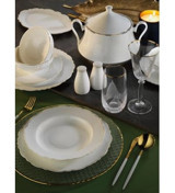 Aryıldız Bone AR34019 60 Parça 12 Kişilik Porselen Yuvarlak Yemek Takımı