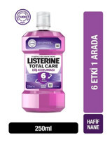 Listerine Total Care Alkolsüz Florürlü Nane Aromalı 250 ml Ağız Gargarası