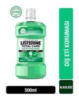 Listerine Teeth & Gum Alkolsüz Florürlü Nane Aromalı 500 ml Ağız Gargarası