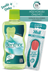 Denthor Alkolsüz Çinko Aromalı 400 ml Ağız Gargarası
