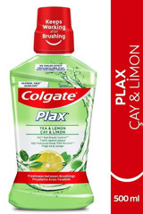 Colgate Plax Alkolsüz Çay-Limon Aromalı 500 ml Ağız Gargarası