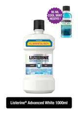 Listerine White Nane Aromalı 1 lt+95 ml Ağız Gargarası