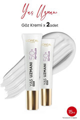 L'oréal Paris Yaş Uzmanı Yenileyici 50+ Tüm Ciltler İçin Göz Çevresi Kremi Tüp Göz Kremi 2x15 ml