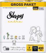 Sleepy 7 Numara Organik Cırtlı Bebek Bezi 400'lü