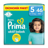 Prima 5 Numara Cırtlı Bebek Bezi 46'lı