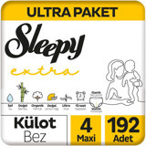 Sleepy 4 Numara Külot Bebek Bezi 192'li