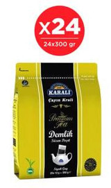 Karali Premium Organik Siyah Demlik Poşet Çay 24x25'li