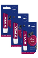 Nivea Böğürtlenli Yetişkin Dudak Nemlendirici Balm 3x4.8 gr