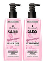 Schwarzkopf Gliss Jel Parlaklık Veren Düz Saçlar İçin Saç Kremi 2x200 ml