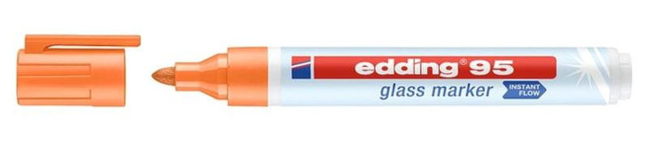 Edding 95 1 Adet Doldurulabilir Silinebilir Neon Turuncu Tahta Kalemi