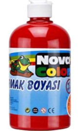 Nova Color Yıkanabilir 500 ml Kırmızı Parmak Boyası