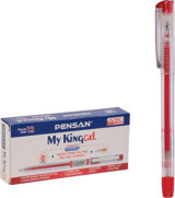 Pensan Plastik 0.5 mm Kırmızı 12'li Tükenmez Kalem