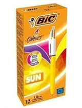 Bic Plastik 4 Renkli 1 mm Çok Renkli 12'li Tükenmez Kalem Seti