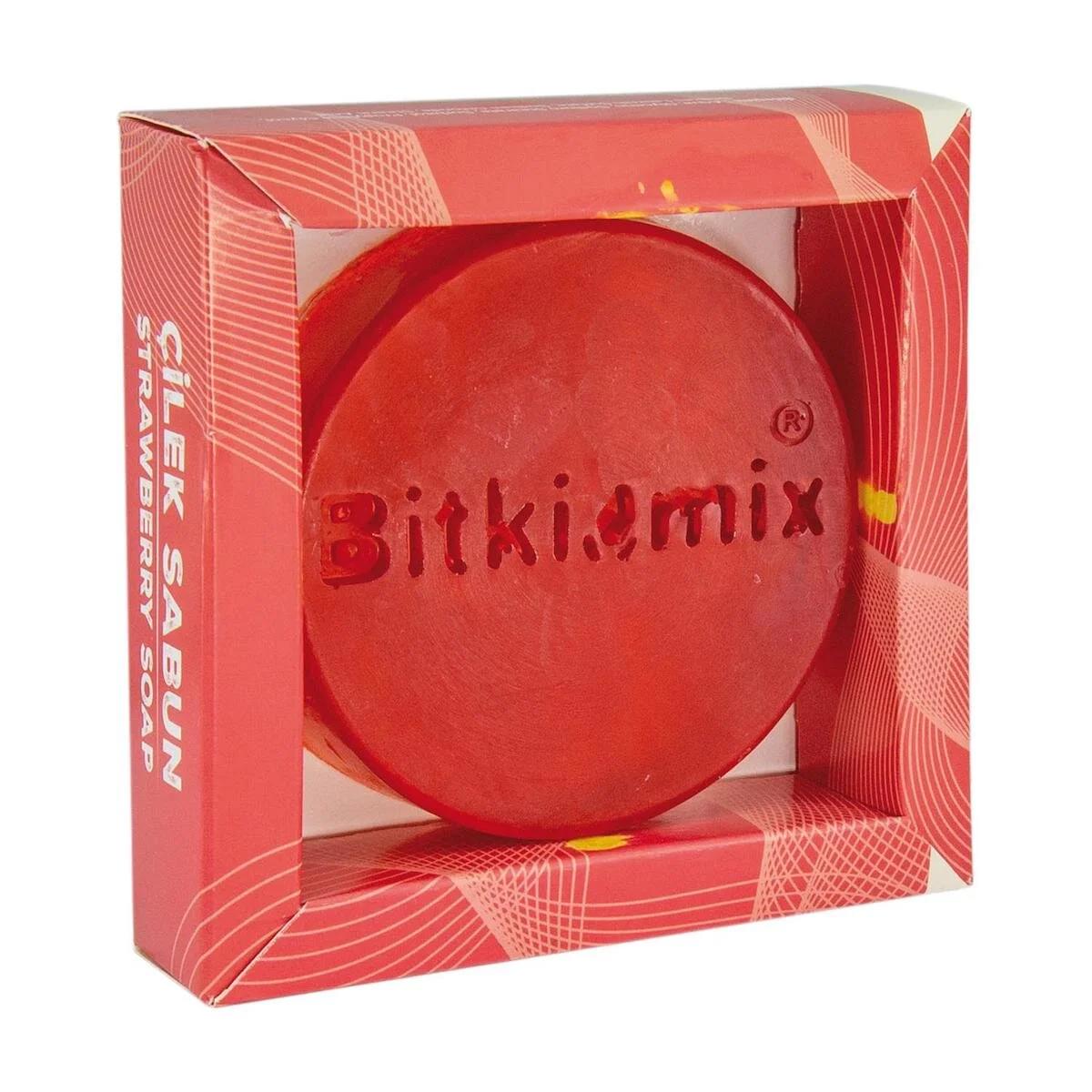 Bitkimix Şeffaf Organik Çilek-Gliserin Sabun 100 gr