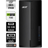 Acer Aspire TC1760 DTBHUEM005P377 Harici GeForce GT 730 4 GB Intel Core i5 12400 32 GB Ram 512 GB SSD Tower Windows 11 Home Masaüstü Bilgisayar + PER4 BELLEK