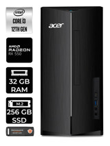 Acer Aspire DT.BHUEM.004 Harici Radeon RX 550 Intel Core i3 12100 32 GB Ram 256 GB SSD Tower FreeDos Masaüstü Bilgisayar + PER4 BELLEK