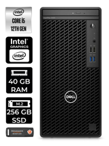 Dell OptiPlex 3000MT N010O3000MTAC Dahili Intel UHD Graphics Intel Core i5 12500 40 GB Ram 256 GB SSD Tower Windows 11 Pro Masaüstü Bilgisayar + PER4 BELLEK