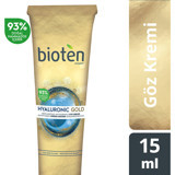 Bioten Hyaluronic Gold Tüm Ciltler için Göz Çevresi Krem Tüp 15 ml