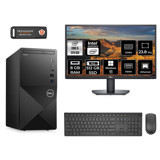 Dell Vostro 3020 N2054VDT3020MTU Dahili Intel UHD Graphics 730 Intel Core i5 13400 8 GB Ram 512 GB SSD Tower Windows 11 Pro 23.8 inç Monitörlü Masaüstü Bilgisayar