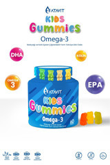 Atavit Kids Gummies Çiğnenebilir Omega 3 Balık Yağı Tablet 60 Adet