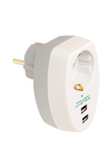 Powermaster Pm-4911 Tekli Soket 2'li USB Kablosuz Tekli Akım Korumalı Priz