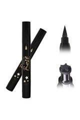 Beauty Model Yıldız Baskılı Suya Dayanıklı Mat Pastel Siyah Kalem Eyeliner