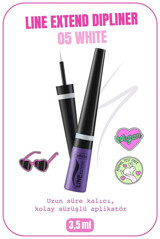 Callista Line Extend No:05 Mat Pastel Beyaz Likit Eyeliner